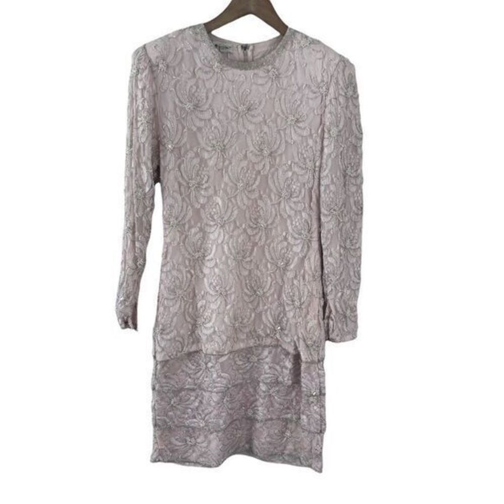 Judith Ann Creations Vintage Flapper Style Beaded Dress